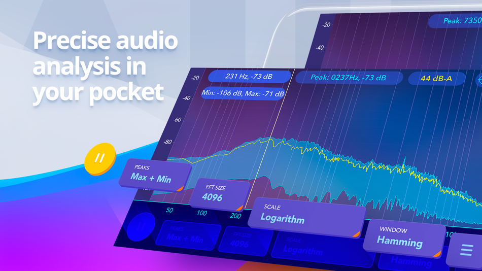 #1. Audio spectrum analyzer EQ Rta (iOS) 由: Marina Polyanskaya