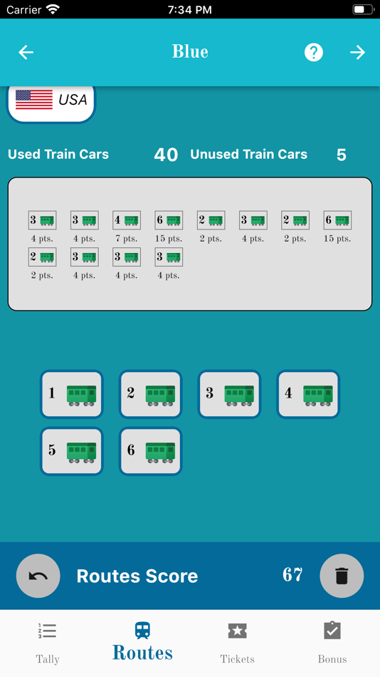 #3. Time To Count: Ticket To Ride (iOS) Podle: Daniele Folatelli