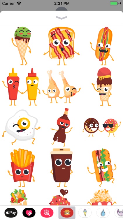 Delicious Fast Food Stickers