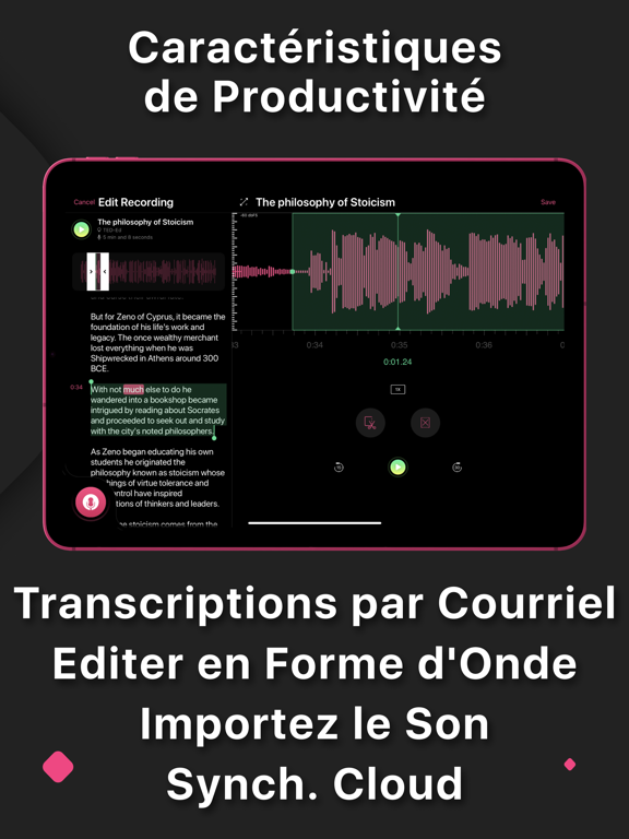Screenshot #5 pour Transcription Vocale - VoxRec