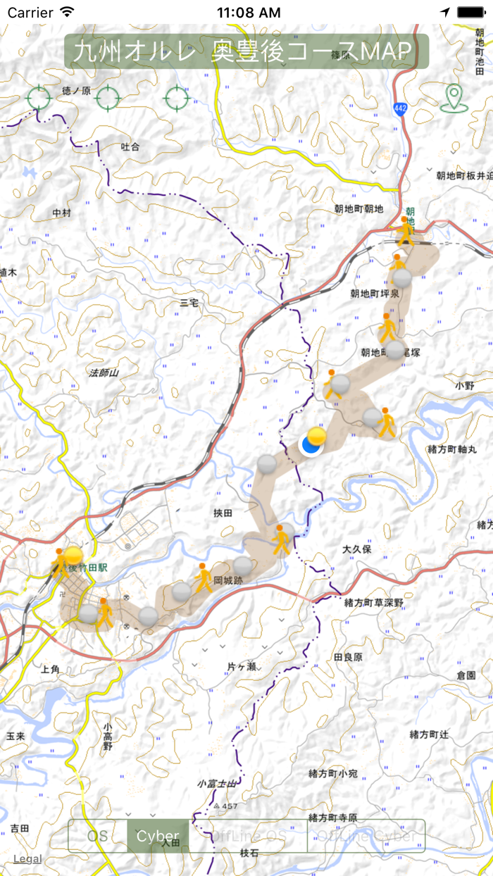 九州オルレ　大分県コースマップ