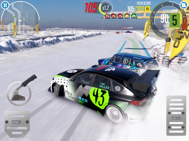 Another great free drifting app on the app store. Car X Drift