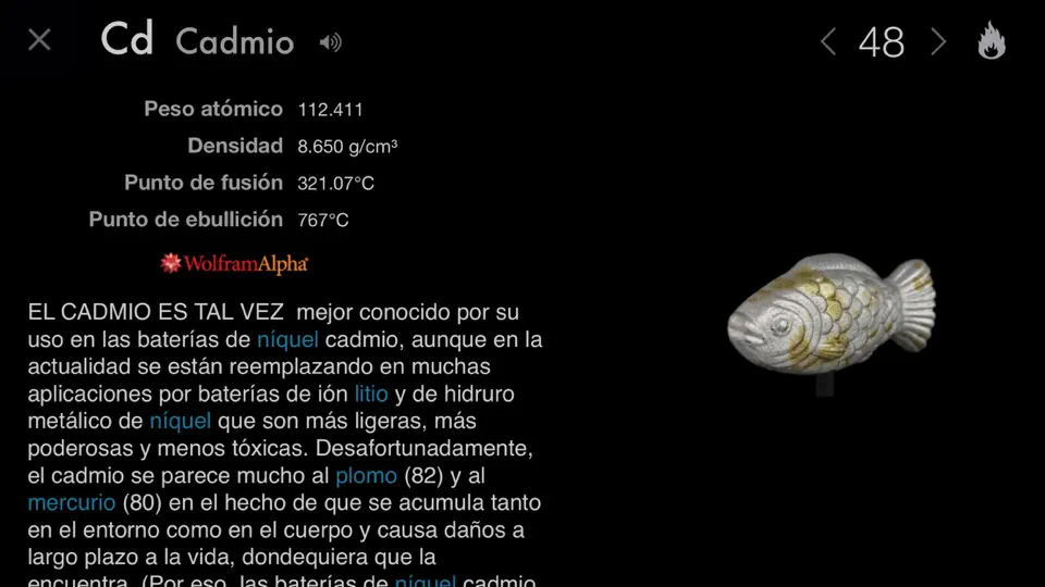Captura de pantalla de Los Elementos en iPhone 5