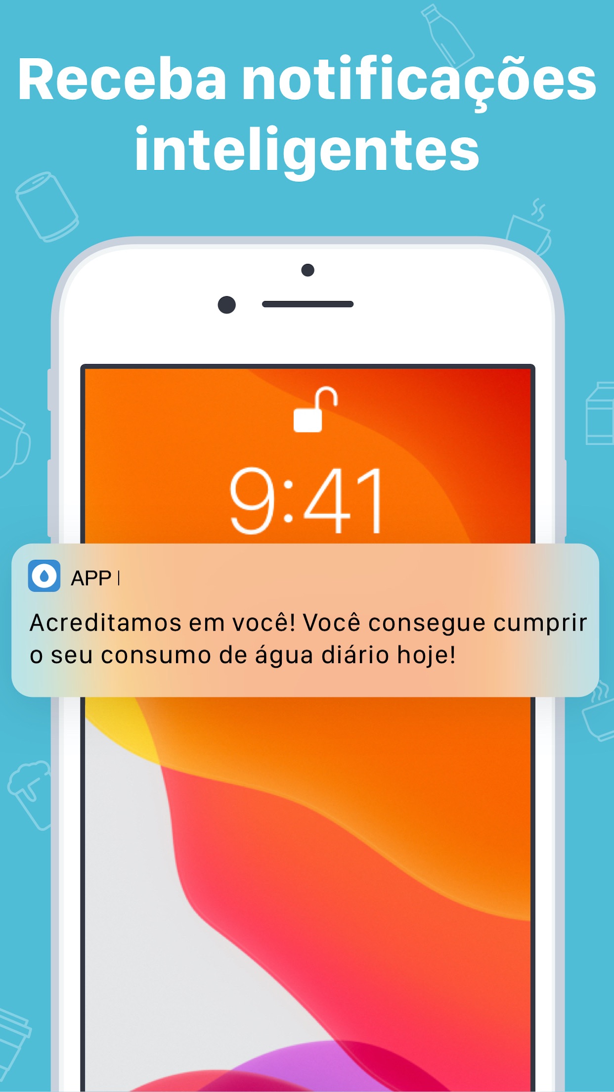 Screenshot do app Minha Beber Água Beba Lembrete