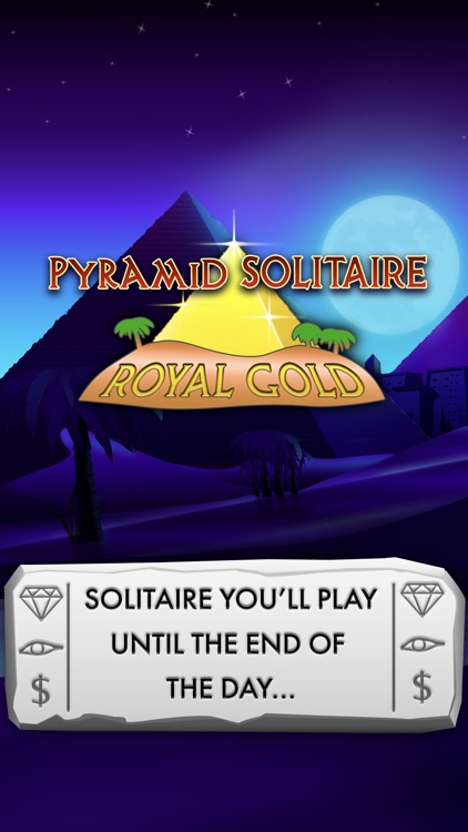 Pyramid Solitaire Royal Gold