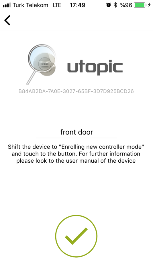 #2. Utopic Smartlock (iOS) 由: DESI ALARM VE GUVENLIK SISTEMLERI SANAYI VE TICARET ANONIM SIRKETI