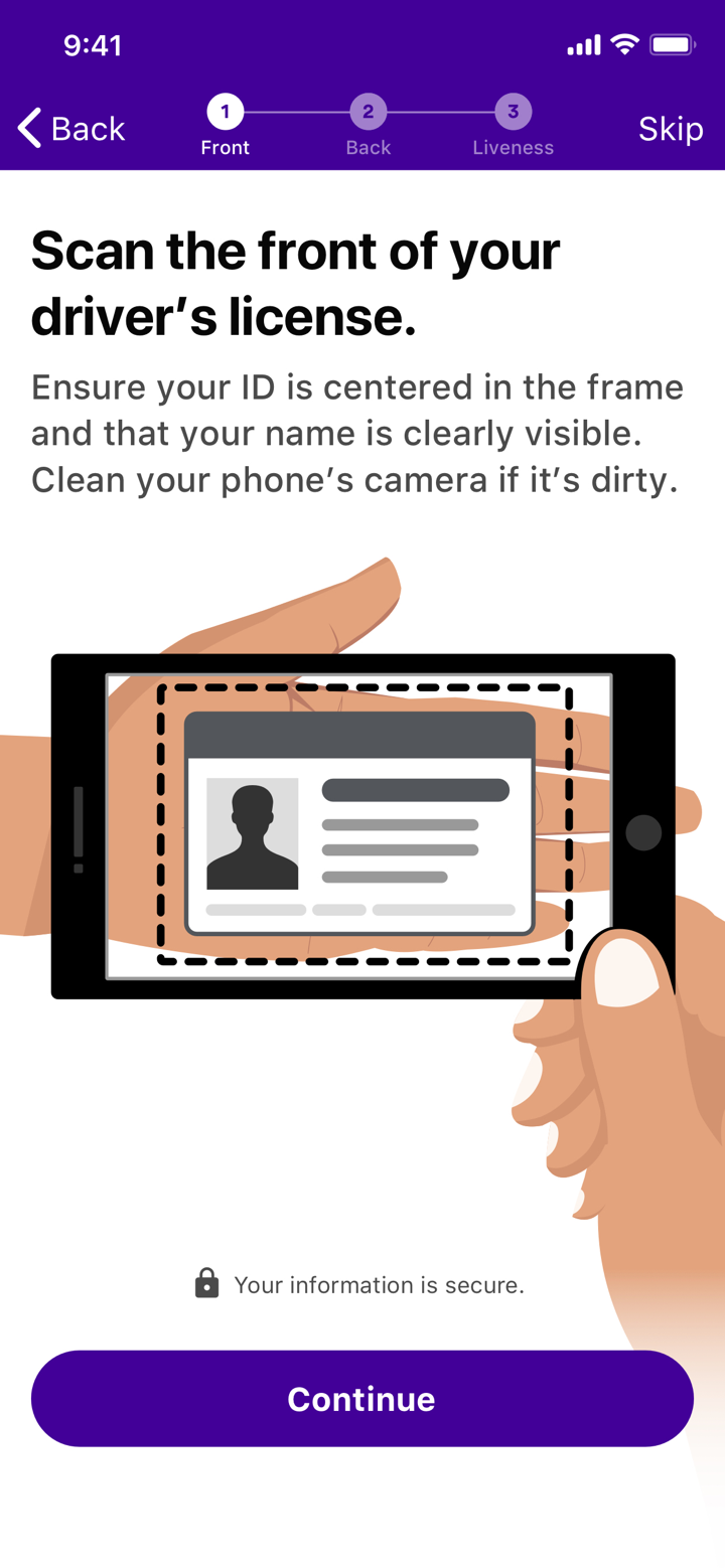 ID&V Proofing screenshot 3