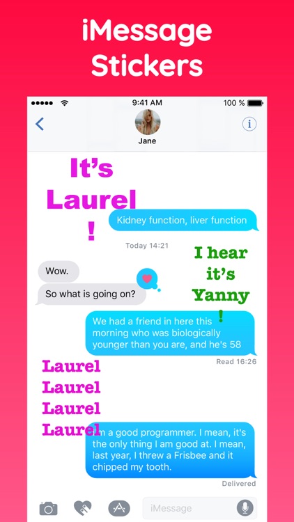 Yanny or Laurel ! Sticker App