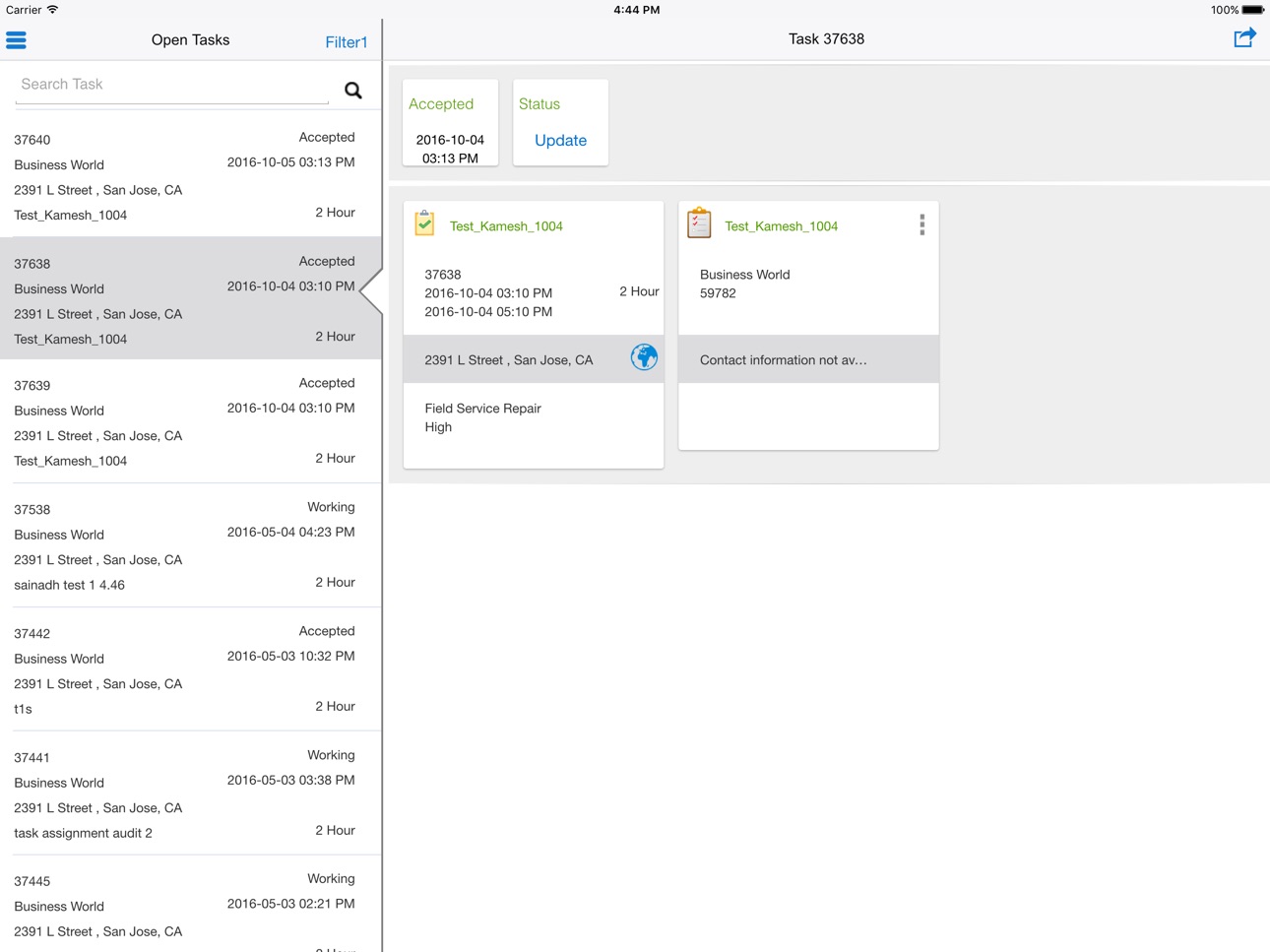 Screenshot 6 of Oracle Mobile Field Service