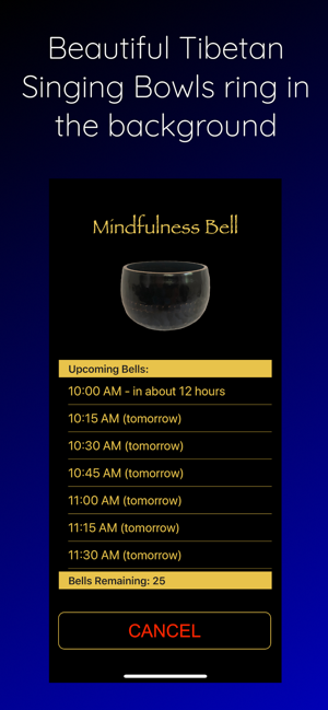 ‎Mindfulness Bell Screenshot