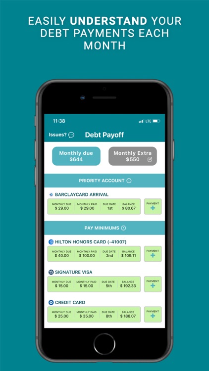 Savvy Debt Payoff Planner