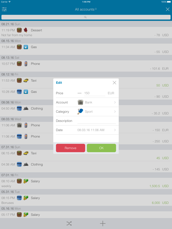 My Wallets - Finance Tracking