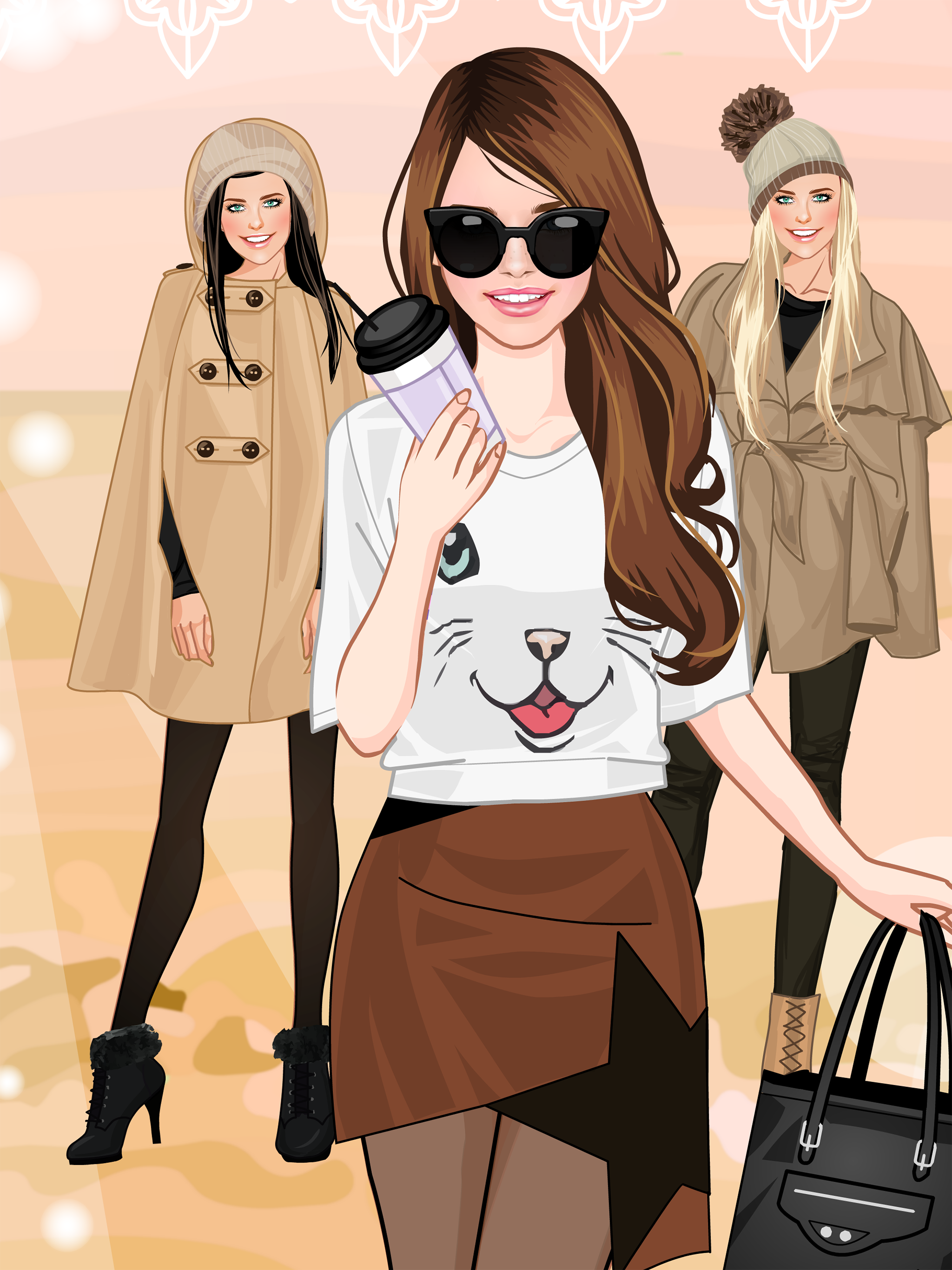 Autumn fashion dress up game screenshot 12