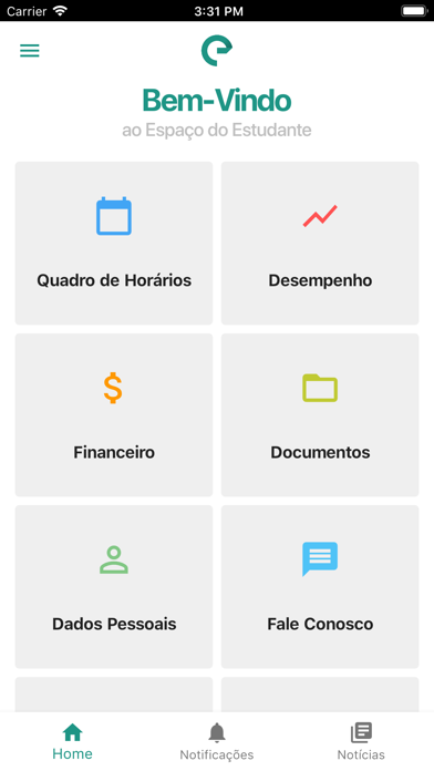 Espaço do Estudante SESI SENAI app screenshot
