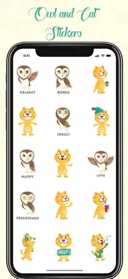 Game screenshot Cute Owl Stickers! hack