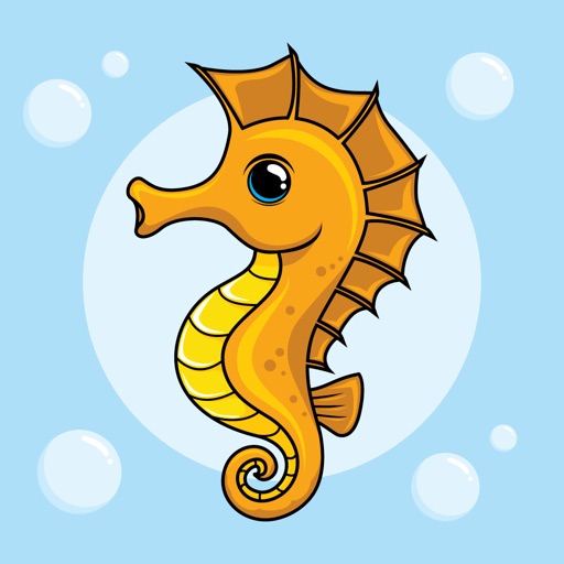 Bubble Seahorse Stickers icon