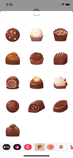 Chocolate Sweets Stickers(圖6)-速報App