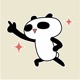 Punny Panda Bear Animated app icon - Stickers app for iPhone
