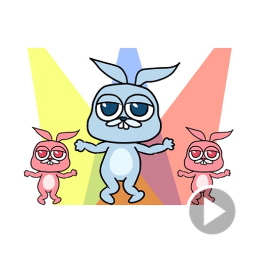 Crazy Rabbit Animated Stickers Icon