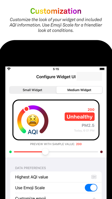 Breathable Air Quality Widget Screenshot