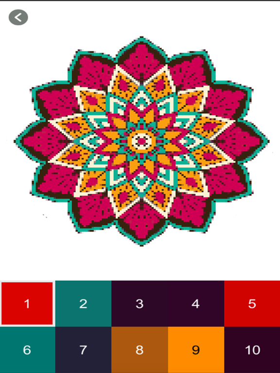 Screenshot #4 pour Mandala Pixel Art Coloring