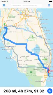 toll calculator gps navigation iphone screenshot 1