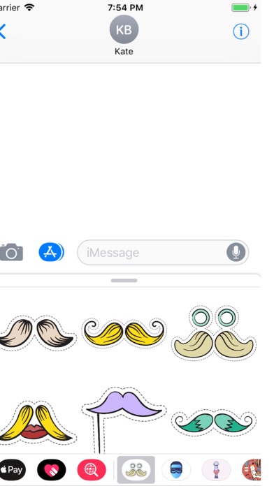 Mustache Stickers Pro screenshot 2