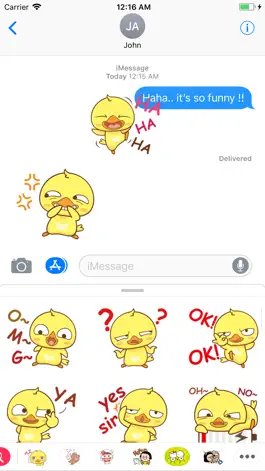 Game screenshot Yellow Baby Chicken Sticker apk