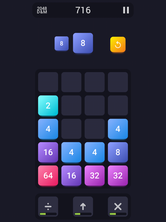 2048: Drop And Merge iPad screenshot 1 - Games app