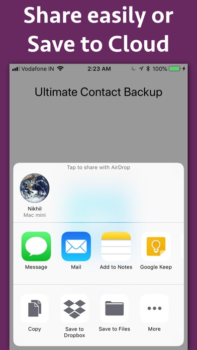 Screenshot #3 pour Ultimate Contact Backup