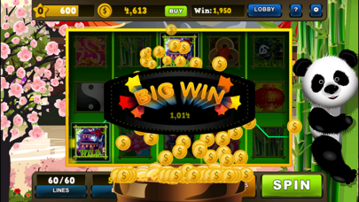 Lucky Panda Slots Casino Games Screenshot