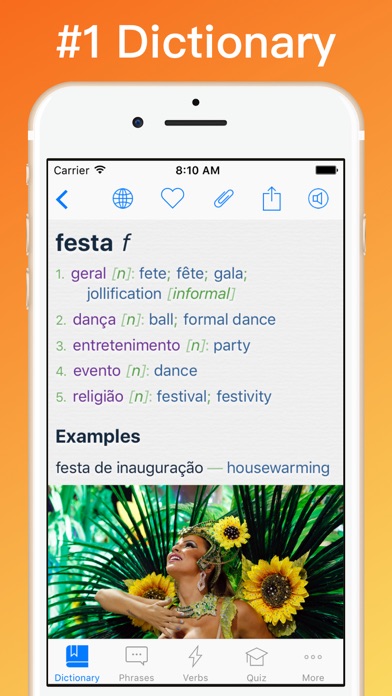 Portuguese Dictionary + © Screenshot