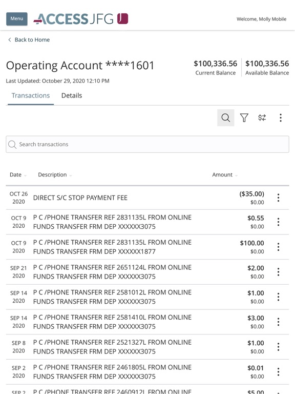 Johnson Financial Group iPad screenshot 7 - Finance app