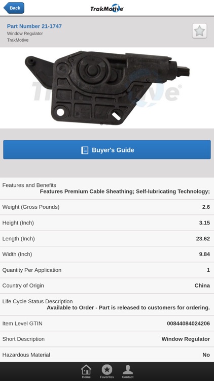 TrakMotive Parts Catalog