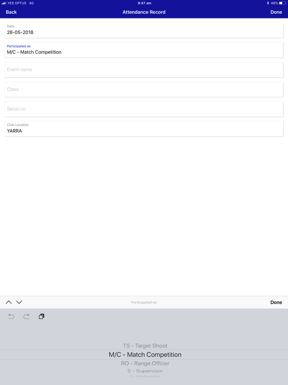 PAR iPad screenshot
