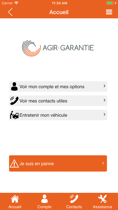 Agir-Garantie Screenshot