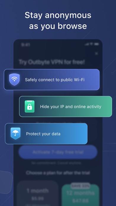 Fast VPN & Proxy - Outbyte VPN screenshot 3