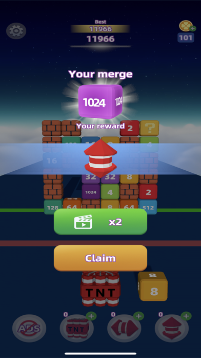 Great 2048 Wall 3D Screenshot