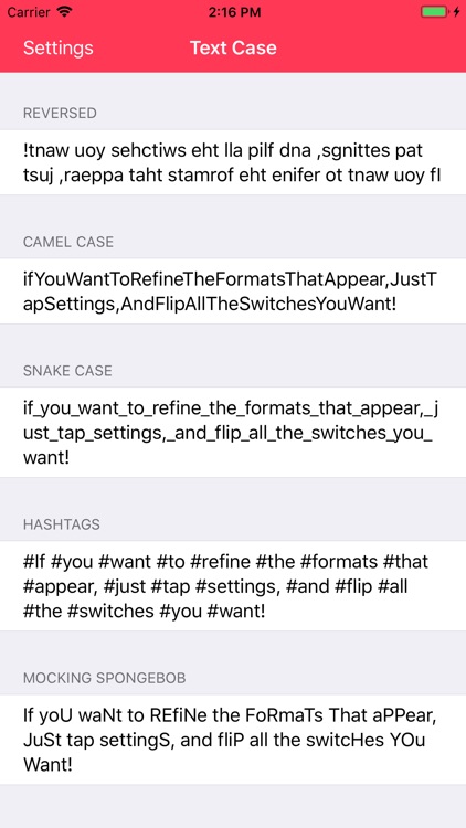 Text Case