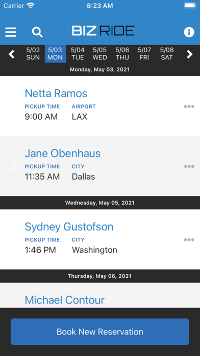 BizRide Screenshot