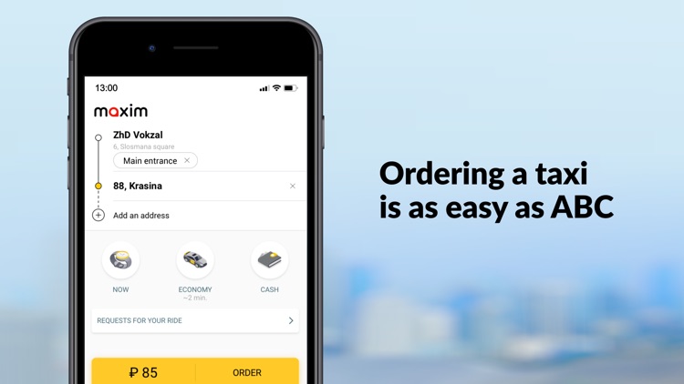 maxim — order taxi & delivery