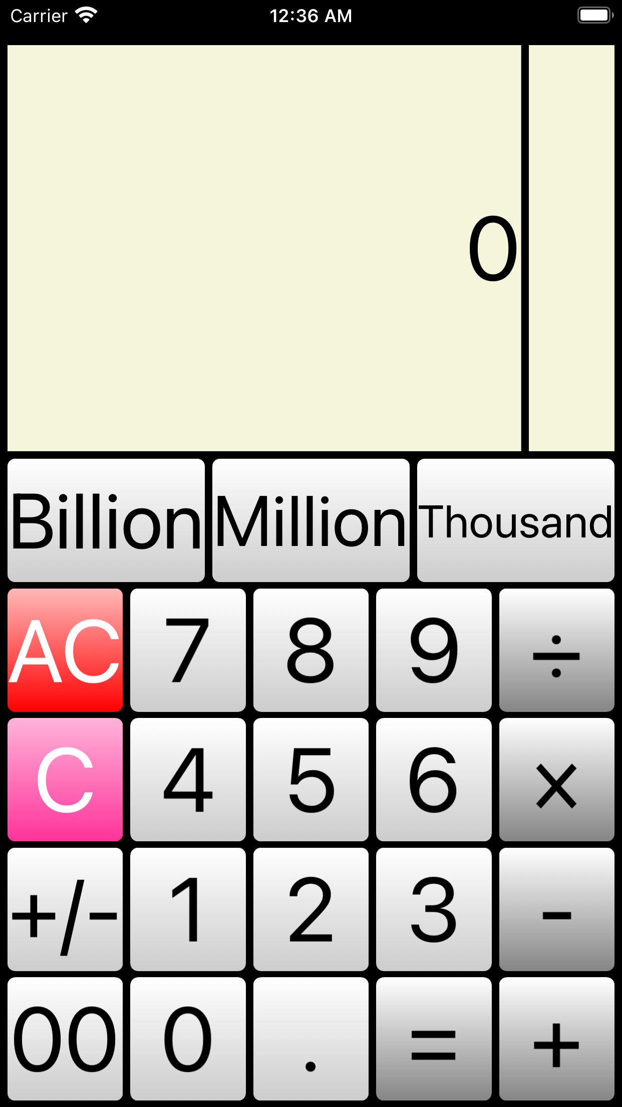 Easy Input Calculator