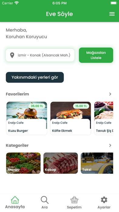 Eve Söyle Screenshot
