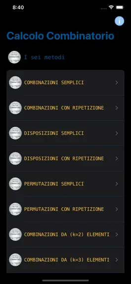 Game screenshot Calcolo Combinatorio mod apk