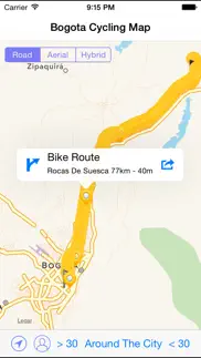bogota cycling map iphone screenshot 3