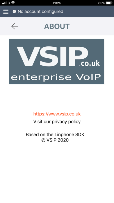 VSIP Client app screenshot