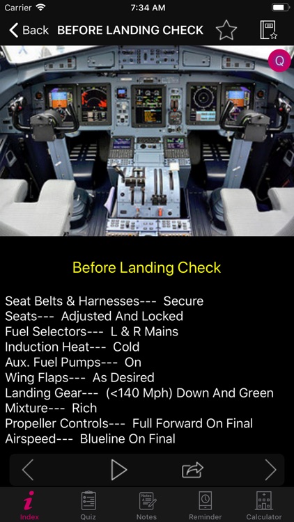 ATR 72 Simulator Checklist
