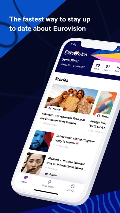 Eurovision Song Contest - The Official App Screenshot 1