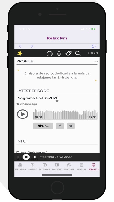 Relax FM Screenshot