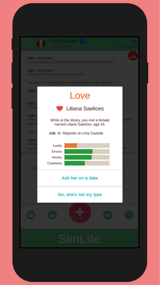 #3. SimLife: Life Simulator (iOS) 由: Kien Vuong